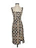 All in Favor Animal Print Brown Cocktail Dress Size S - photo 1