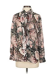 Haute Hippie Long Sleeve Silk Top