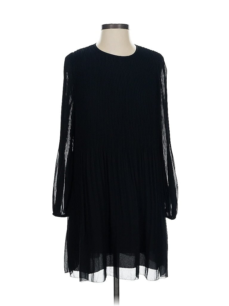 Pre-owned Wilfred 3/4 Sleeve Top Black Crew Neck Tops