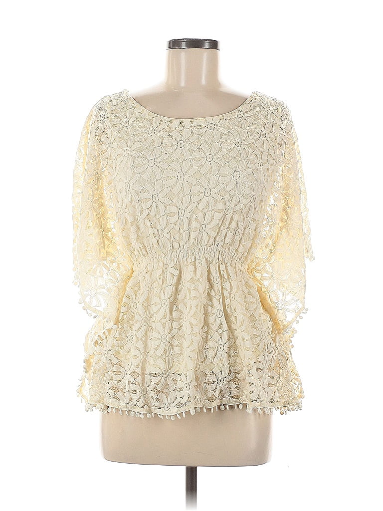 Women’s Plus Size 1x Boho Rose Pattern V Neck Peasant Tunic Blouse