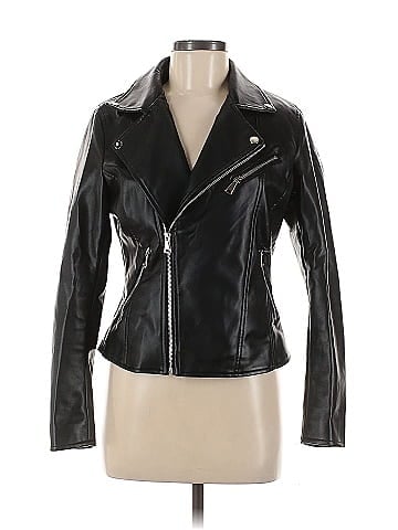 Daisy Faux Leather Jacket (view 1)