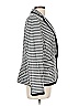 Kasper Houndstooth Silver White Blazer Size 10 - photo 3