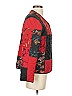 Chico's Design 100% Silk Graphic Red Jacket Size Sm (0) - photo 3