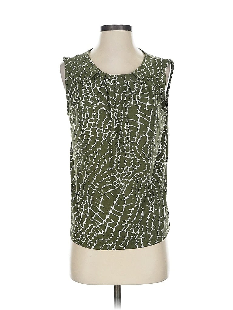 Pre-owned Jones New York Sleeveless Blouse In Green
