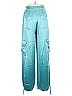 Nicholas Color Block Teal Cargo Pants Size 6 - photo 2