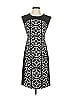 Maggy London Graphic Black Casual Dress Size 4 - photo 1