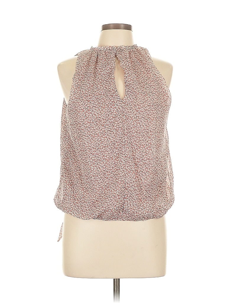 Pre-owned Sienna Sky Sleeveless Blouse In Brown