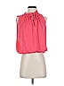 DKNY Jeans 100% Polyester Pink Sleeveless Blouse Size S - photo 1