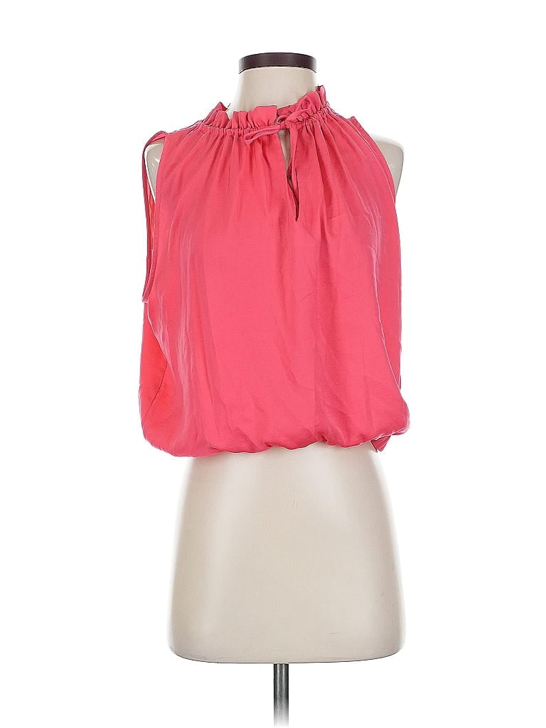 DKNY Jeans 100% Polyester Pink Sleeveless Blouse Size S - photo 1