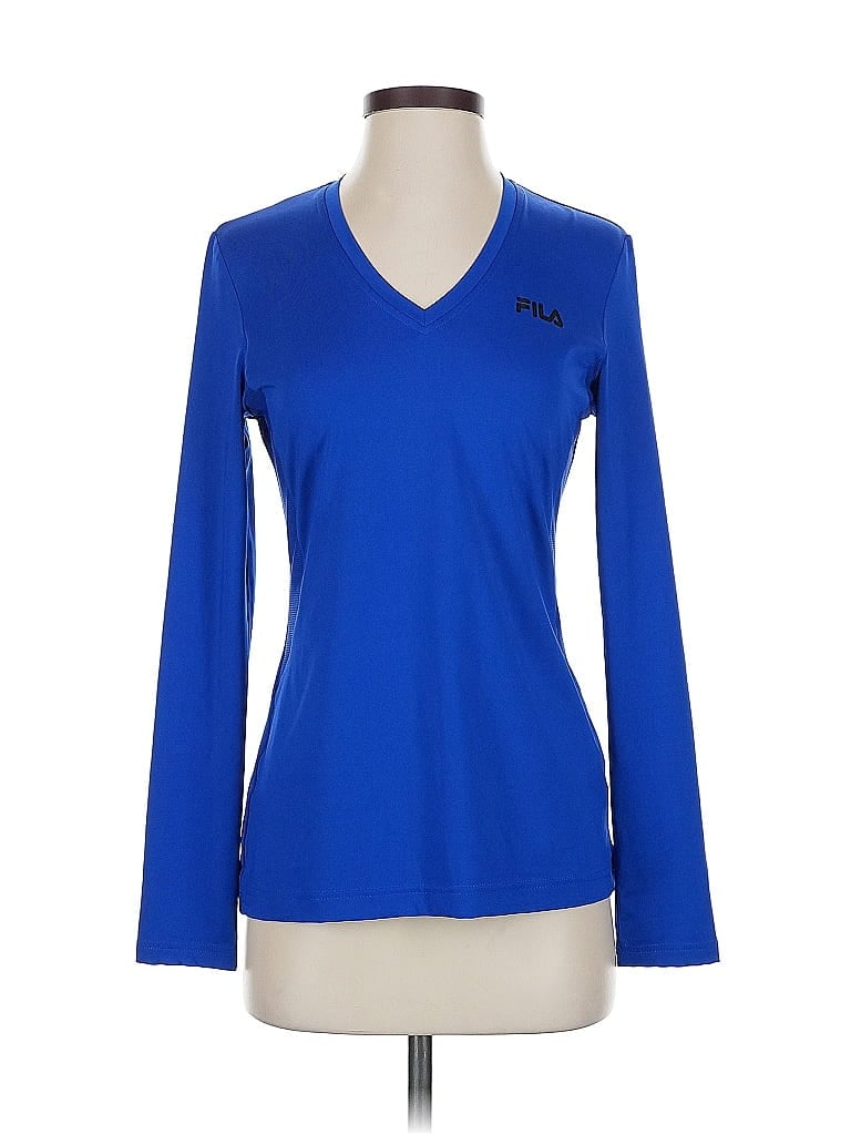 Fila Sport Blue Long Sleeve T-Shirt Size S - photo 1