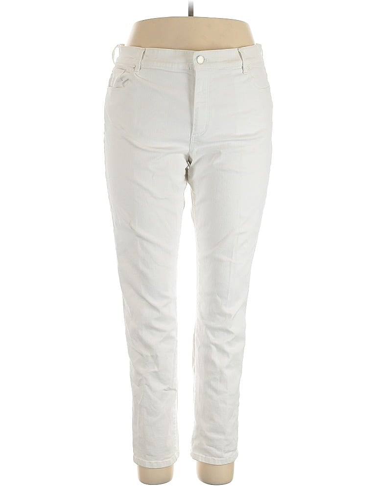 Pre-owned Ann Taylor Factory Jeans In White