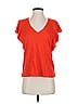 Lilla P Orange Short Sleeve Top Size S - photo 1