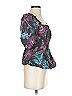Nicholas 100% Cotton Black 3/4 Sleeve Blouse Size 0 - photo 3