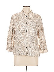 Christopher & Banks 3/4 Sleeve Button Down Shirt