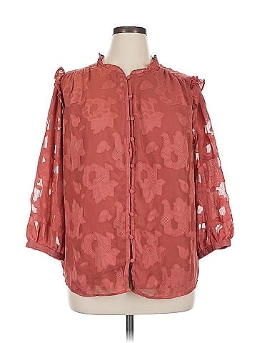 LC Lauren Conrad 3/4 Sleeve Blouse (view 1)