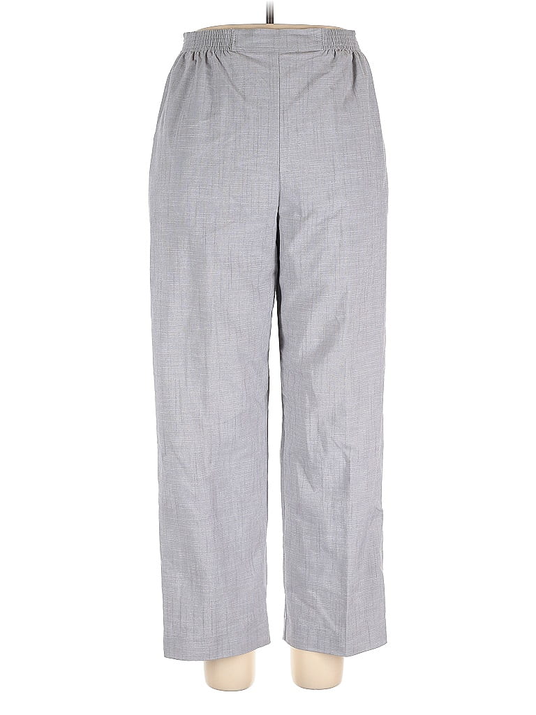 Pre-owned Alfred Dunner Dress Pants In Gray