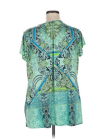 Roz & Ali Short Sleeve Blouse (view 2)