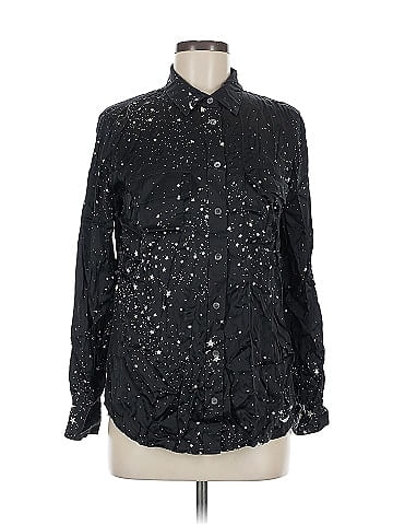 Equipment Long Sleeve Silk Top (view 1)
