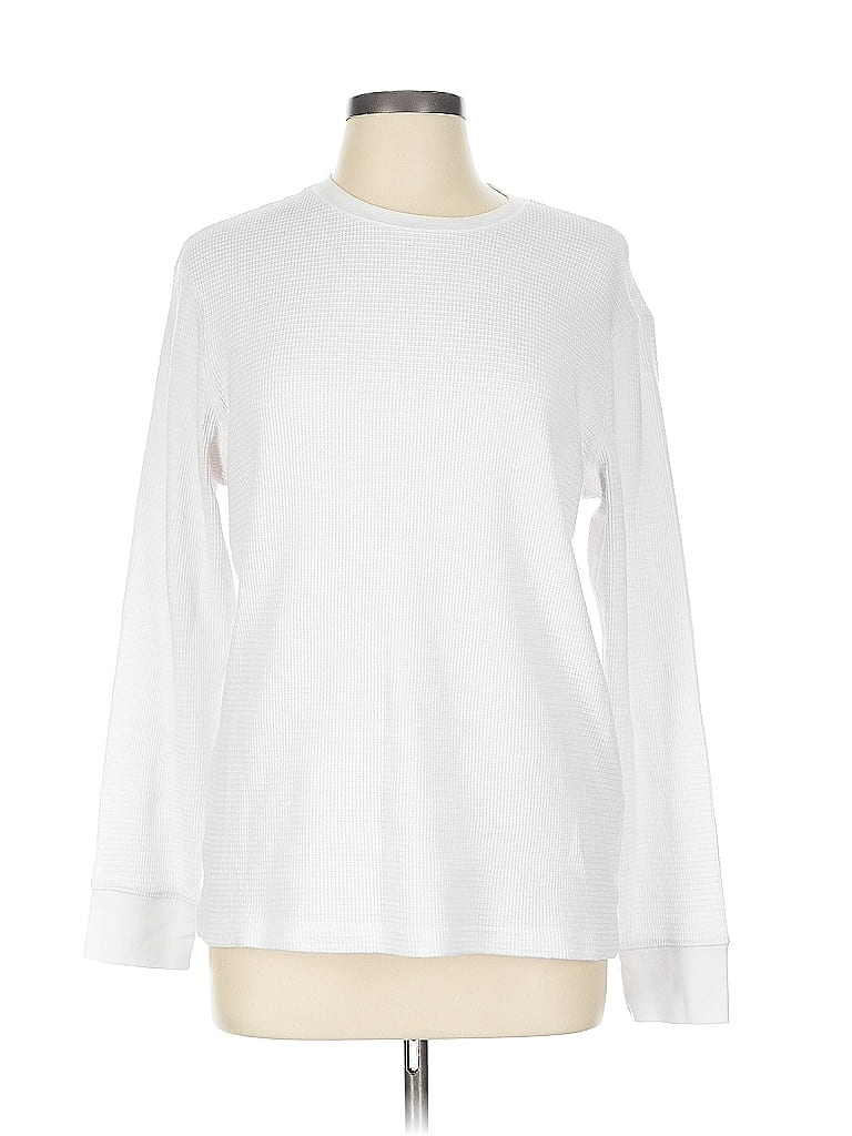 Pre-owned H&m Long Sleeve T-shirt In White