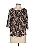 Amana Black 3/4 Sleeve Blouse Size M - photo 1