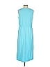 Lands' End Solid Blue Casual Dress Size M - photo 3