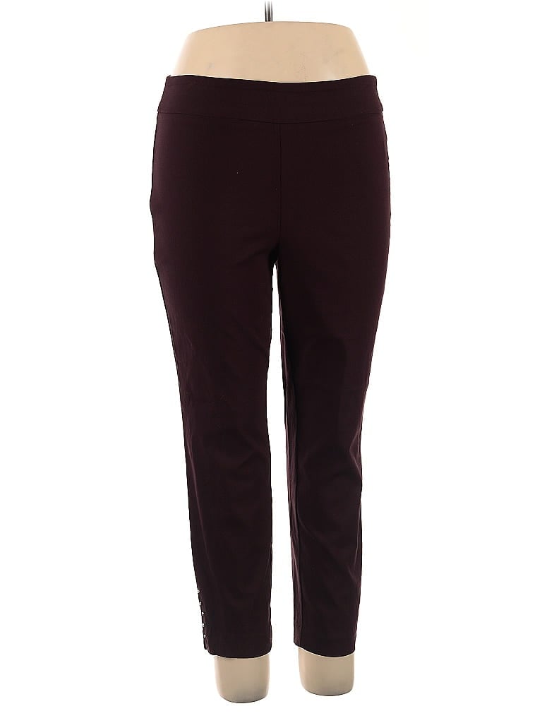Click to view more detailed imagery on our partner's website Pre-owned Roz & Ali Active Pants In Burgundy