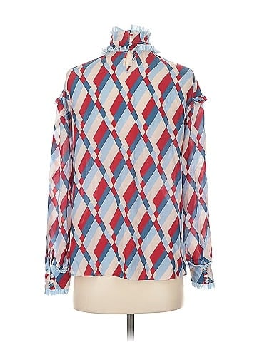 Pinko Long Sleeve Silk Top (view 2)