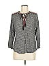 Daniel Rainn Gray 3/4 Sleeve Blouse Size M - photo 1