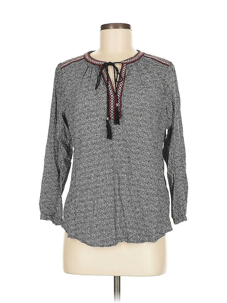 Daniel Rainn Gray 3/4 Sleeve Blouse Size M - photo 1