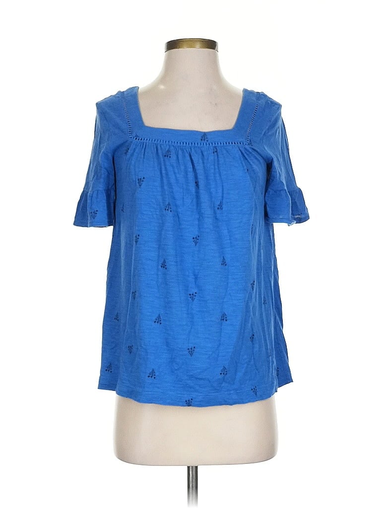 Pre-owned Style & Co Short Sleeve T-shirt In Blue
