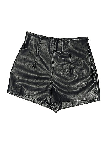 Pinko Faux Leather Shorts (view 1)