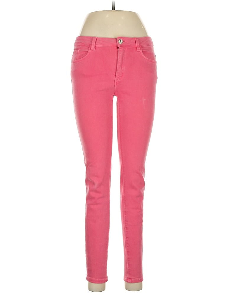 Pre-owned Zara Basic Jeggings In Pink