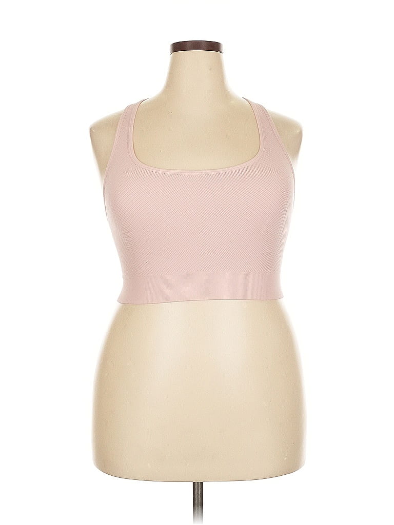 Click to view more detailed imagery on our partner's website Pre-owned Member's Mark Tank Top Pink Halter Neckline Tops