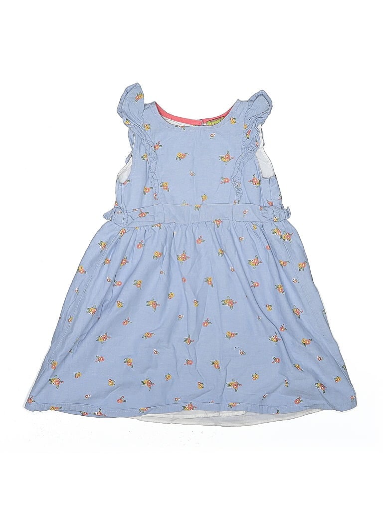 Robe Fille Penelope Mack Soleil - Motif Floral Rose Et Jaune, Sans Manches - Taille 4T, Occasion Très Bon état