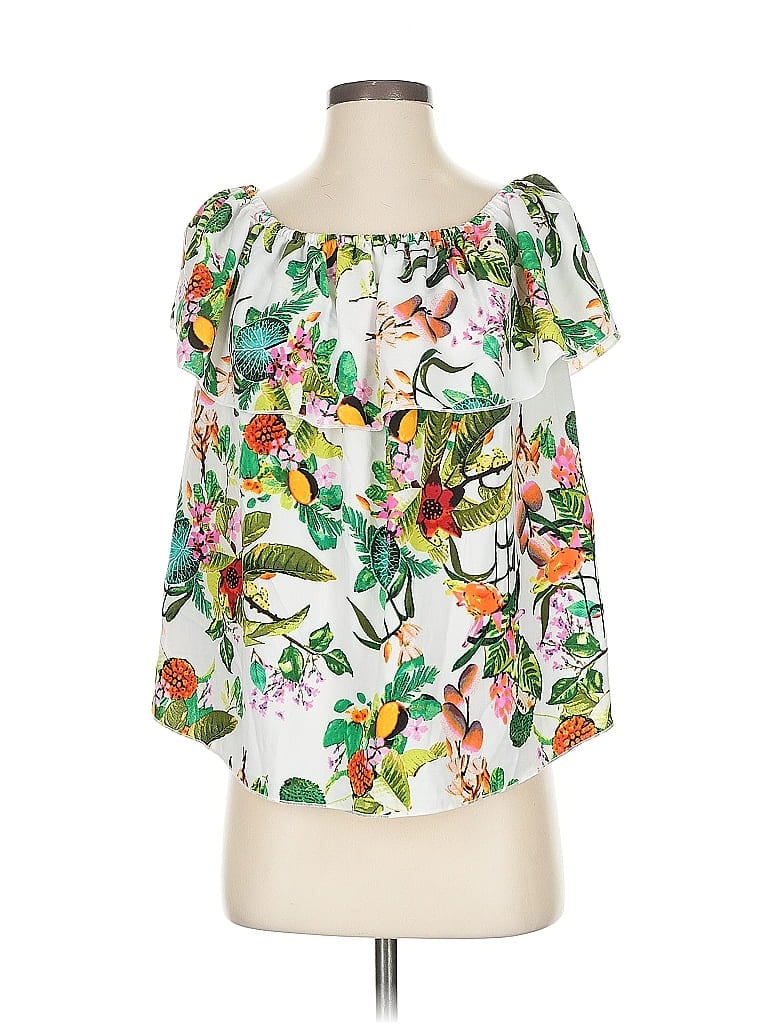 CATHERINE CATHERINE MALANDRINO Pre-owned 3/4 Sleeve Blouse In White