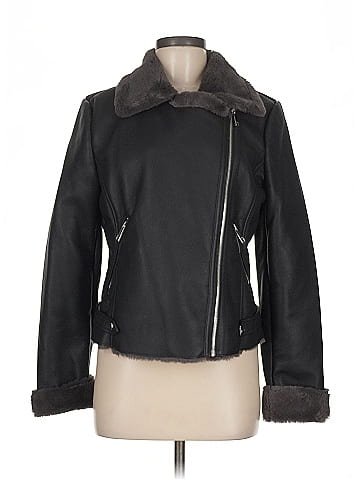MNG Faux Leather Jacket (view 1)
