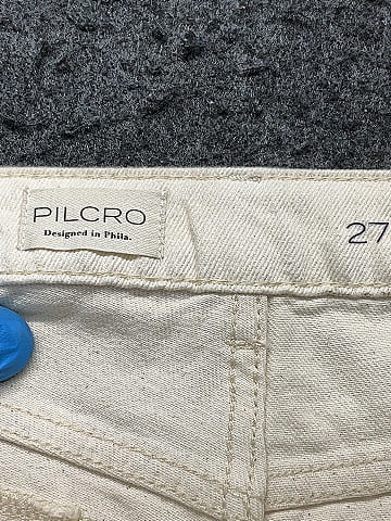 Pilcro 100% Cotton Ivory Jeans Size 27 waist