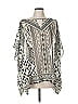 Hale Bob Silver 3/4 Sleeve Blouse Size M - photo 1