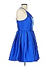 Gracia 100% Polyester Solid Blue Cocktail Dress Size L - photo 3