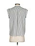 H&M Stripes Gray Sleeveless Button-Down Shirt Size 2 - photo 2