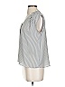 H&M Stripes Gray Sleeveless Button-Down Shirt Size 2 - photo 4