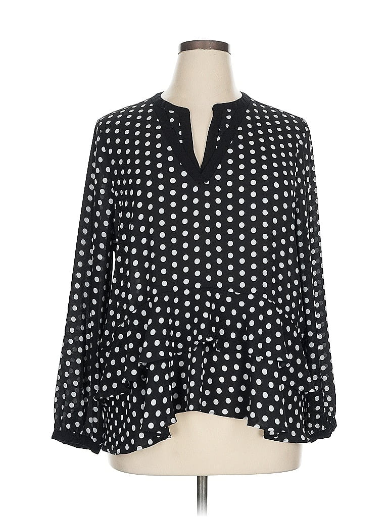 Click to view more detailed imagery on our partner's website Pre-owned Elle Long Sleeve Blouse In Black