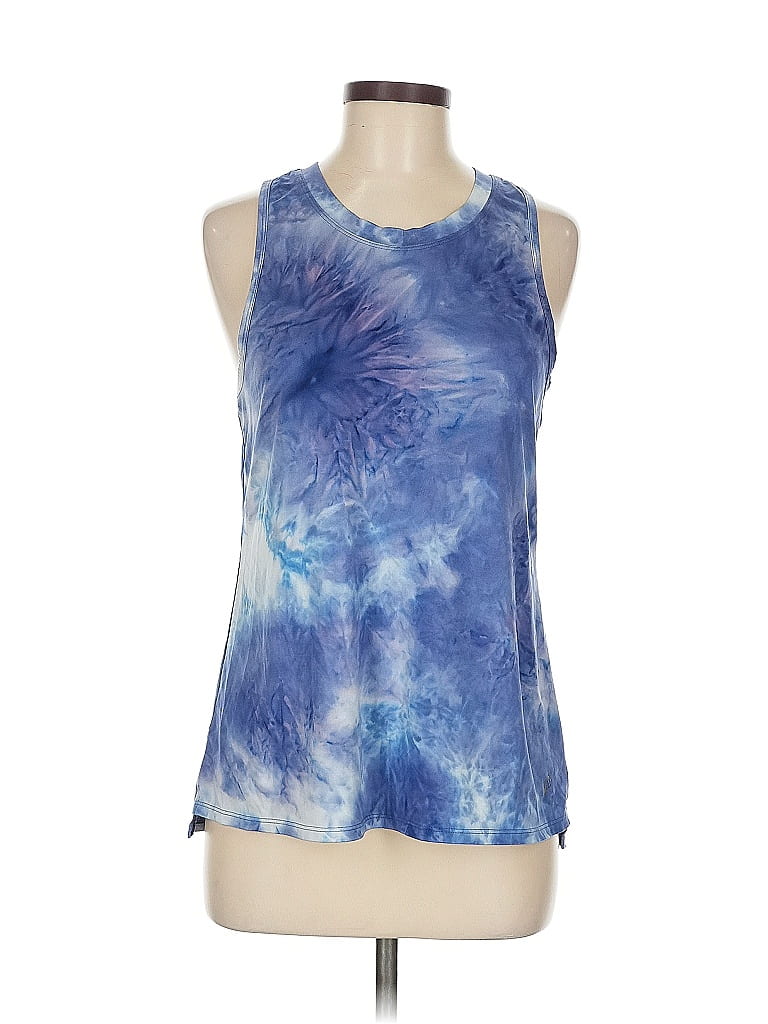 Pre-owned A Core Tank Top Blue Halter Neckline Tops