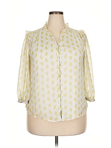 LC Lauren Conrad 3/4 Sleeve Blouse (view 1)