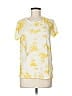 Victoria's Secret Pink 100% Cotton Tie-dye Yellow Short Sleeve T-Shirt Size M - photo 1