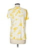 Victoria's Secret Pink 100% Cotton Tie-dye Yellow Short Sleeve T-Shirt Size M - photo 2