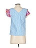 Koch Blue Short Sleeve Blouse Size XS - photo 2