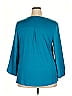 Fortune + Ivy 100% Polyester Teal 3/4 Sleeve Blouse Size XXL - photo 2