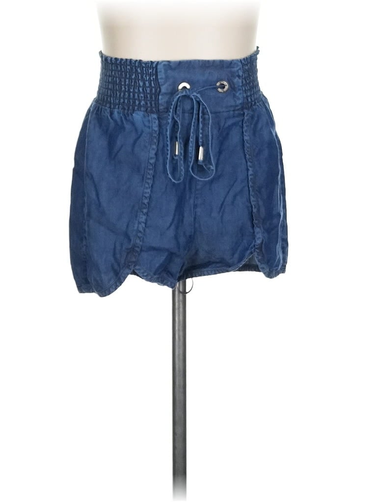Pre-owned Bebe Denim Skirt In Blue