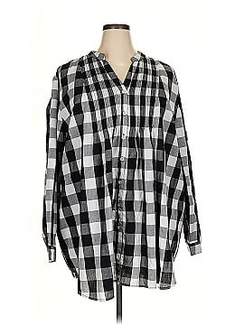 Woman Within Long Sleeve Button Down Shirt